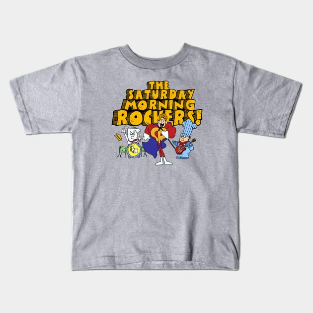 The Saturday Morning Rockers Kids T-Shirt by ACraigL